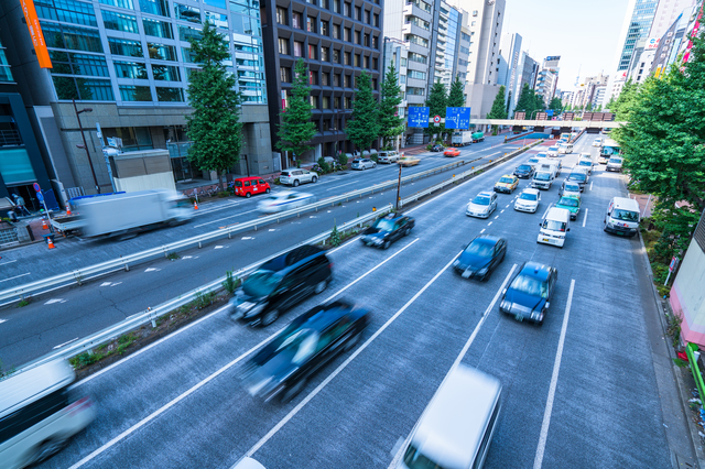 渋滞と主要道路交通規制（ナンバープレート規制）