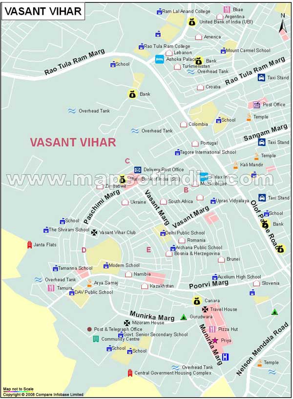 Vasant Vihar、Anand Niketan、Shanti Niketan | 周辺情報